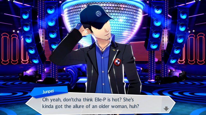 Elizabeth calls herself Elle-P in Persona 3: Dancing in Moonlight. Also, Junpei is a dead man.